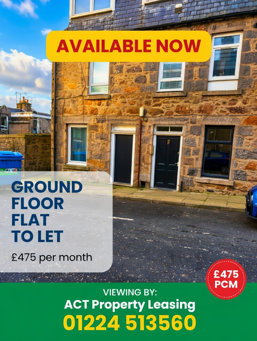 One Bed Studio Flat in Aberdeen,