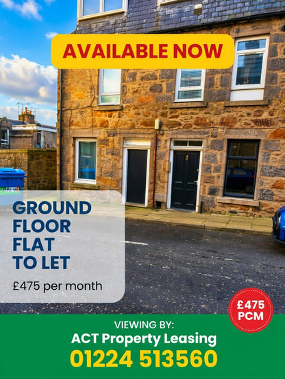 One Bed Studio Flat in Aberdeen,